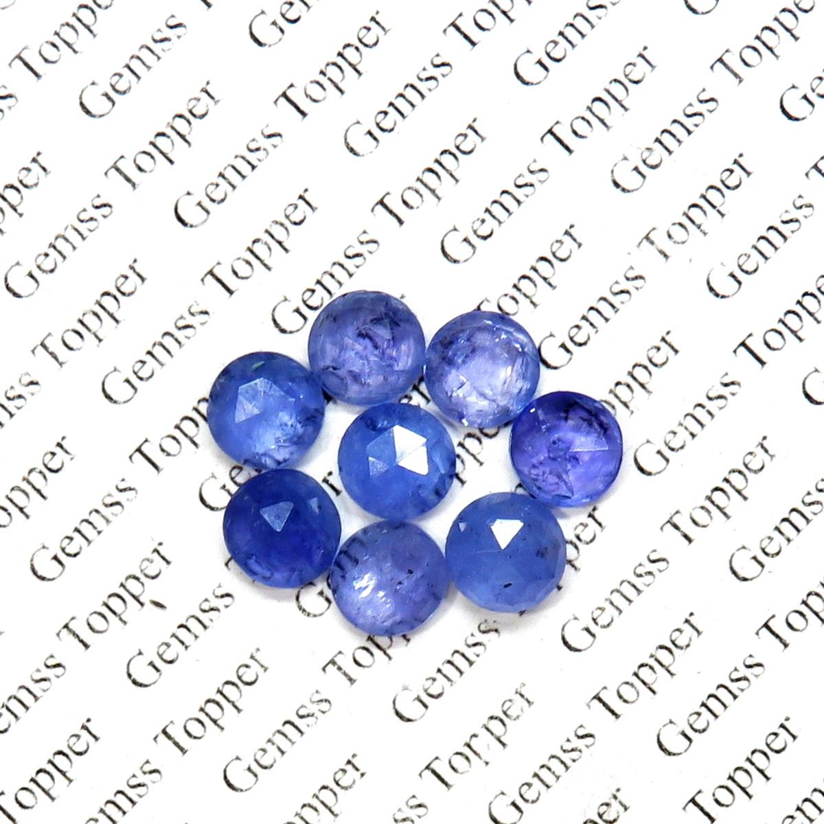 Tanzanite 10x10 mm Round Rose-cut